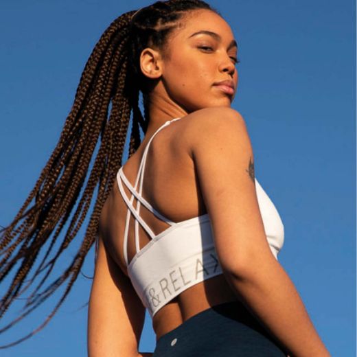 Run & Relax Seamless Strap Bra (Pure White)