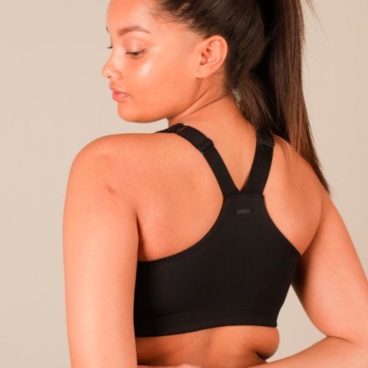Stay In Place Front Zip Sports Bra