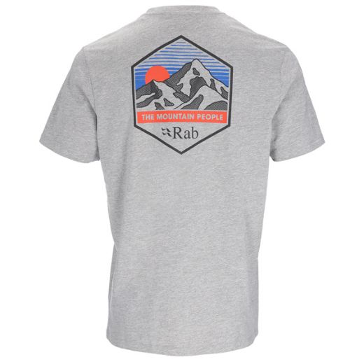 Rab Stance Mountain Peak Tee (Grey Marl)
