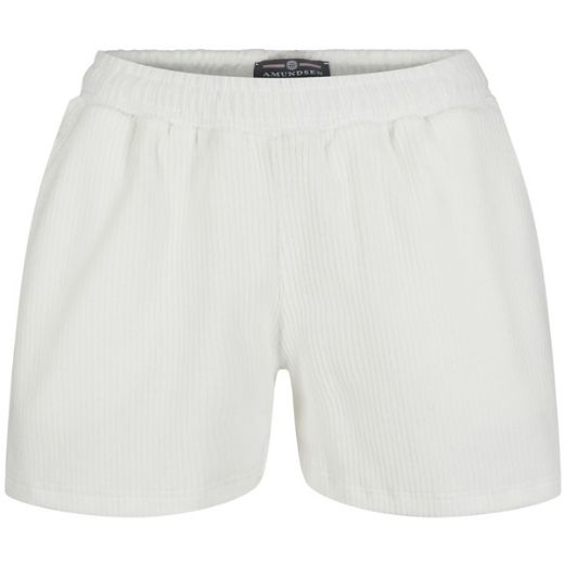 Amundsen 4incher Comfy Cord Shorts Womens (White)