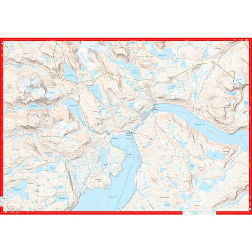 Calazo Høyfjellskart Jotunheimen: Tyin & Filefjell 1:25 000
