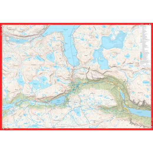 Calazo Høyfjellskart Jotunheimen: Tyin & Filefjell 1:25 000