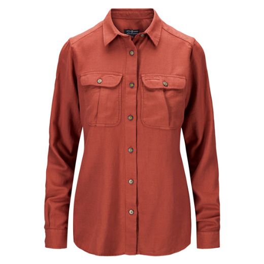 Amundsen Sports Flannel Shirt Womens (Burnt Red)