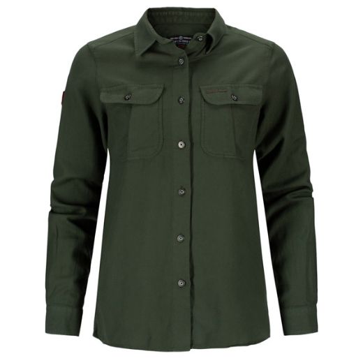 Amundsen Sports Flannel Shirt Womens (Olive)