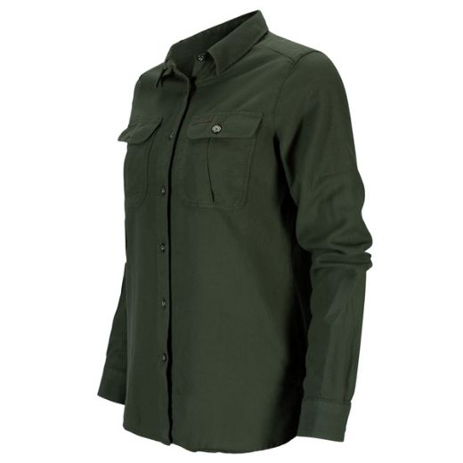 Amundsen Sports Flannel Shirt Womens (Olive)