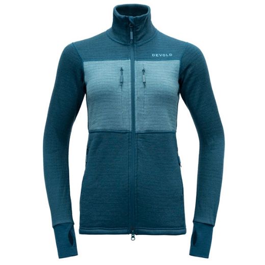 Devold Egga Grid Merino Jkt Wmn (Flood/Moon)