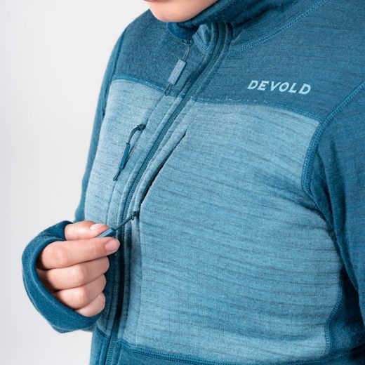 Devold Egga Grid Merino Jkt Wmn (Flood/Moon)