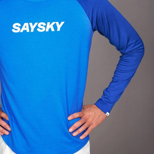Saysky Logo Pace Long Sleeve (Blue)