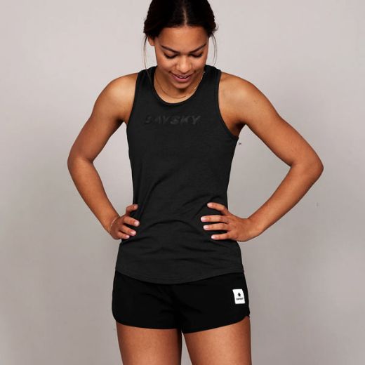 Saysky Logo Pace Top Wmn (Black)