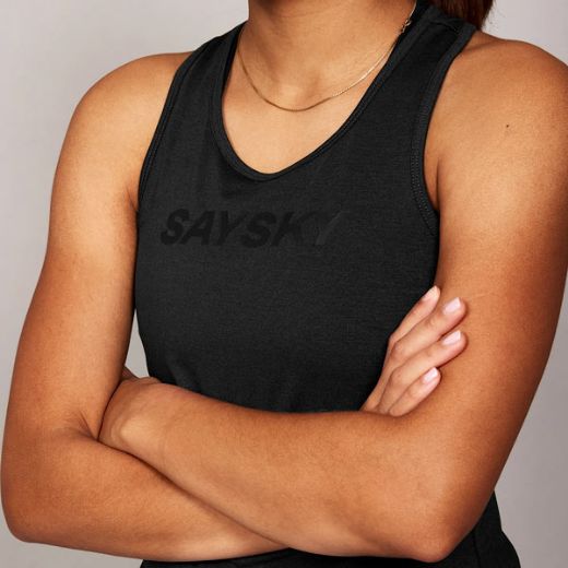 Saysky Logo Pace Top Wmn (Black)
