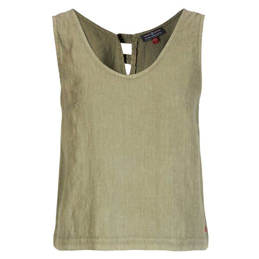 Amundsen Sports Safari Linen Top Womens (Olive Ash)