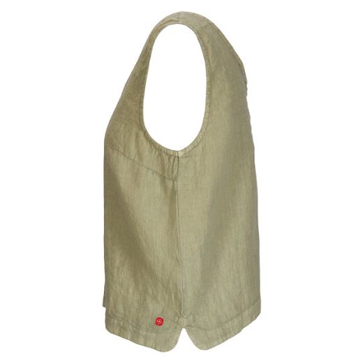 Amundsen Sports Safari Linen Top Womens (Olive Ash)