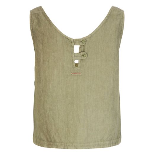 Amundsen Sports Safari Linen Top Womens (Olive Ash)