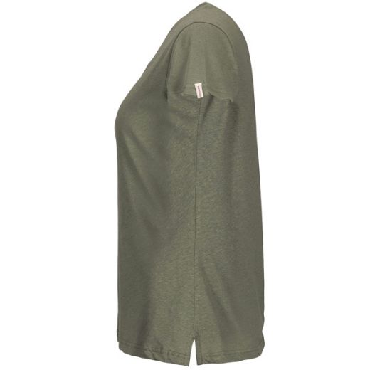 Amundsen Sports Linen Tee Womens (Olive Ash)