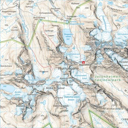 Calazo Turkart Jotunheimen 1:50 000