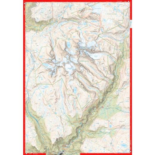Calazo Høyfjellskart Hurrungane 1:25 000