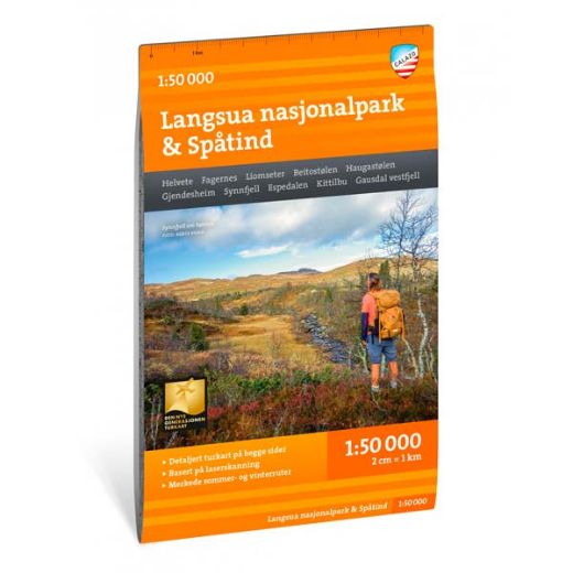 Calazo Turkart Langsua & Spåtind 1:50 000