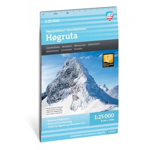 Calazo Høyfjellskart Jotunheimen - Høgruta 1:25 000