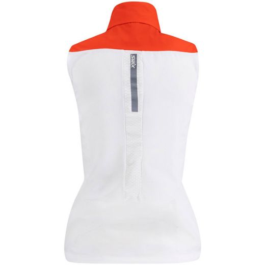 Swix Roadline Wind Vest W (Bright White/Fiery Red)
