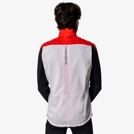 Swix Roadline Wind Vest M (Bright White/Fiery Red)
