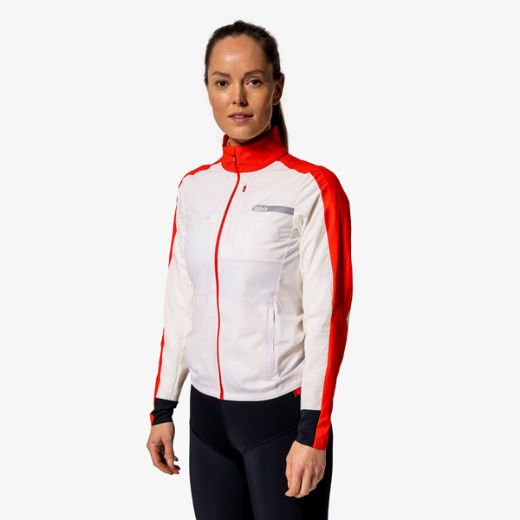 Swix Roadline Wind Jacket W (Bright White/Fiery Red)
