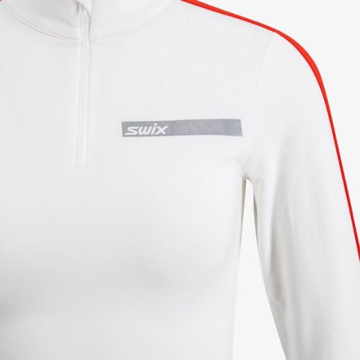 Swix Roadline NTS Half Zip Baselayer Top W (Bright White/Fiery Red)