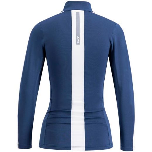 Swix Roadline NTS Half Zip Baselayer Top W (Lake Blue/Bright White)
