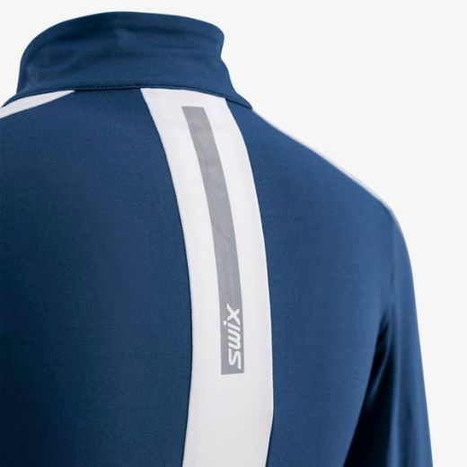 Swix Roadline NTS Half Zip Baselayer Top W (Lake Blue/Bright White)