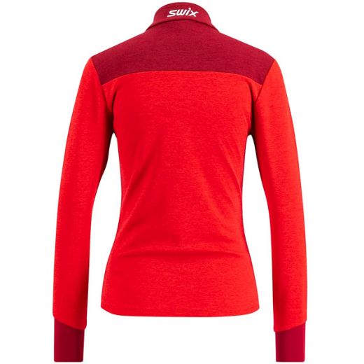Swix Dynamic Midlayer Half Zip W (Swix Red/Rhubarb Red)