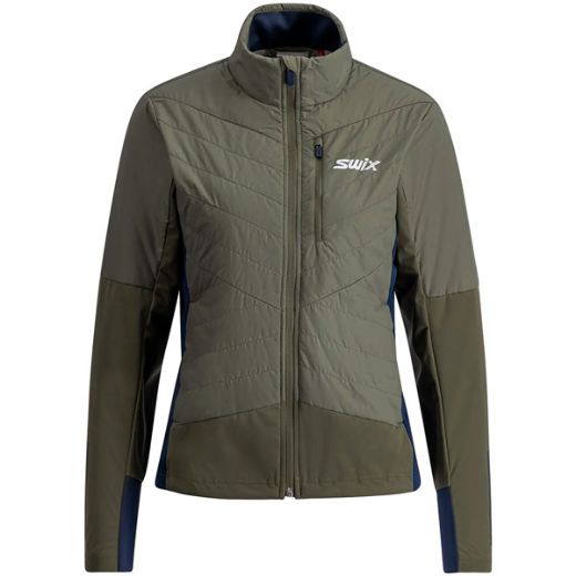 Swix Dynamic Hybrid Insulated Jacket W (Olive/Dark Navy)