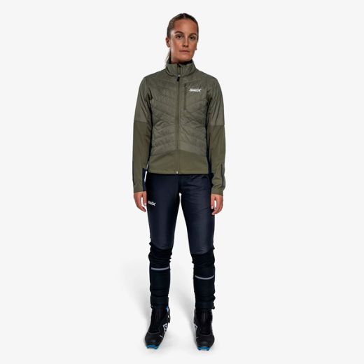 Swix Dynamic Hybrid Insulated Jacket W (Olive/Dark Navy)