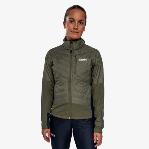 Swix Dynamic Hybrid Insulated Jacket W (Olive/Dark Navy)