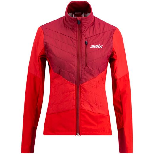 Swix Dynamic Hybrid Insulated Jacket W (Rhubarb Red/Swix Red)