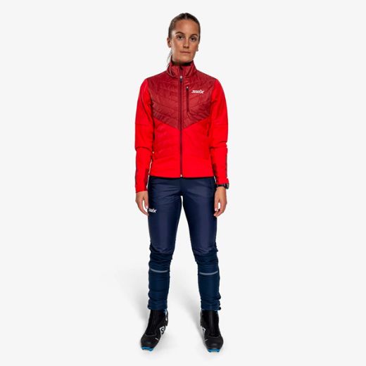 Swix Dynamic Hybrid Insulated Jacket W (Rhubarb Red/Swix Red)