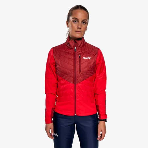 Swix Dynamic Hybrid Insulated Jacket W (Rhubarb Red/Swix Red)