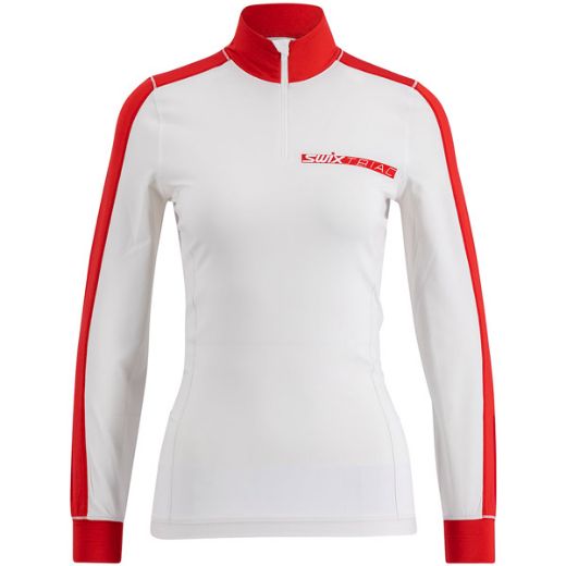 Swix Triac Dry Long Sleeve W (Bright White/Swix Red)