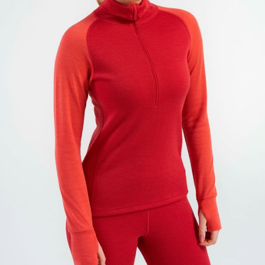 Devold Expedition Merino 235 ZipNeck Wmn (Beauty-Coral)
