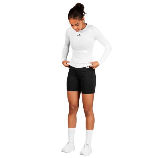 Saysky Mesh Base Layer Long Sleeve Unisex (White)