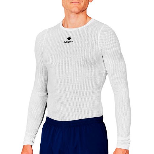 Saysky Mesh Base Layer Long Sleeve Unisex (White)