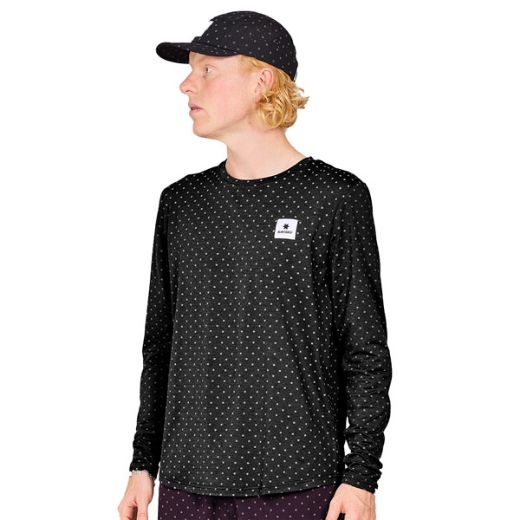 Saysky Reflective Polka Pace Long Sleeve (Black AOP)
