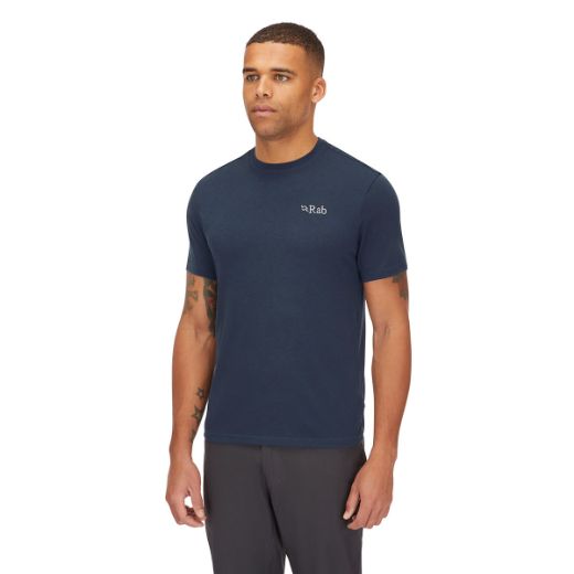 Rab Crimp Logo Tee (Tempest Blue)