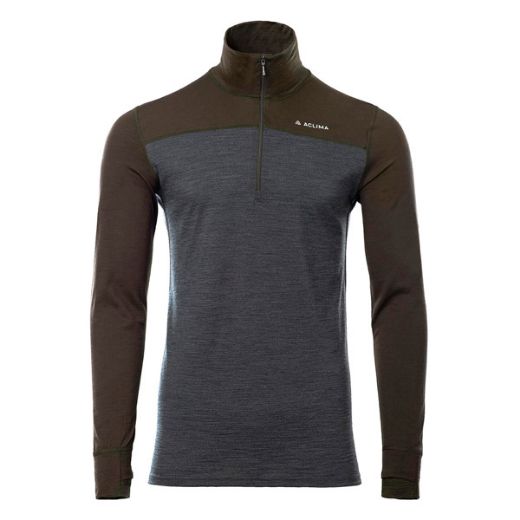 Aclima Lightwool 180 Polo W/Zip Men (Tarmac/Marengo)
