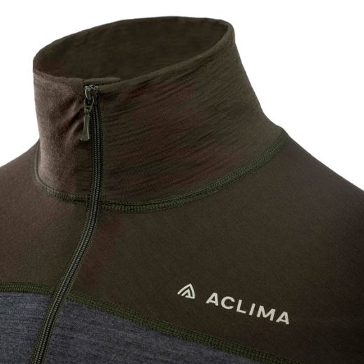 Aclima Lightwool 180 Polo W/Zip Men (Tarmac/Marengo)