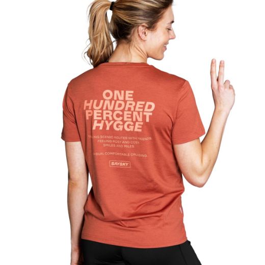Saysky Statement Pace T-Shirt (Red Melange)