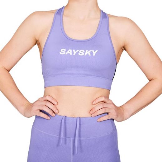 Saysky Logo Combat Sports Bra Women (Purple)