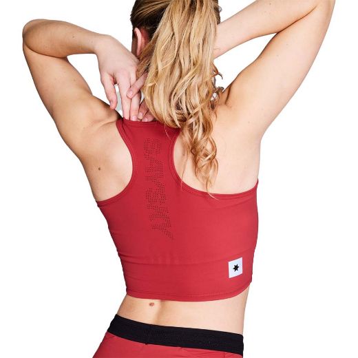 Saysky Flow Race Crop Top Women (Red)
