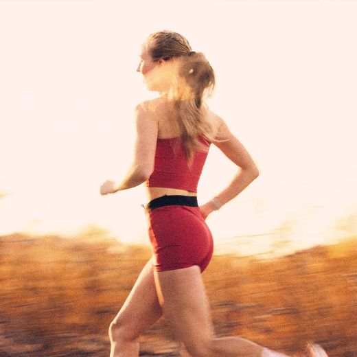 Saysky Flow Race Crop Top Women (Red)