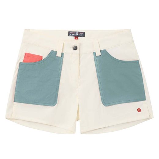 Amundsen Sports 5incher Field Shorts Womens (Offwhite/Stormy Blue)