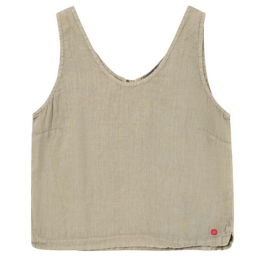 Amundsen Sports Safari Linen Top Womens (Olive Ash)