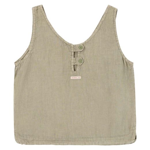 Amundsen Sports Safari Linen Top Womens (Olive Ash)